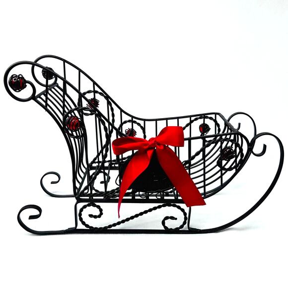 Cork Cage Sleigh Metal Cork and Wine Bottle Holder - Picture 2 of 11